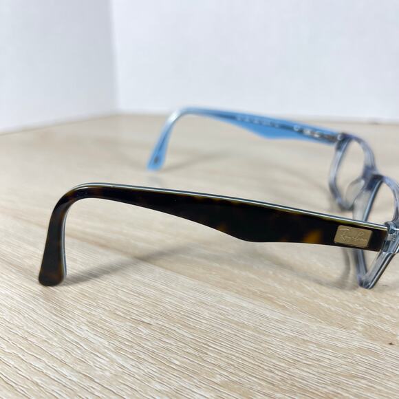 Ray-Ban RB5206 5023 Tortoise Blue Rectangle Eyeglasses 52-18-140 FRAMES ONLY main image 4